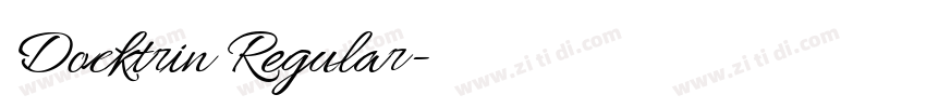 Docktrin Regular字体转换 Docktrin Regular字体转换